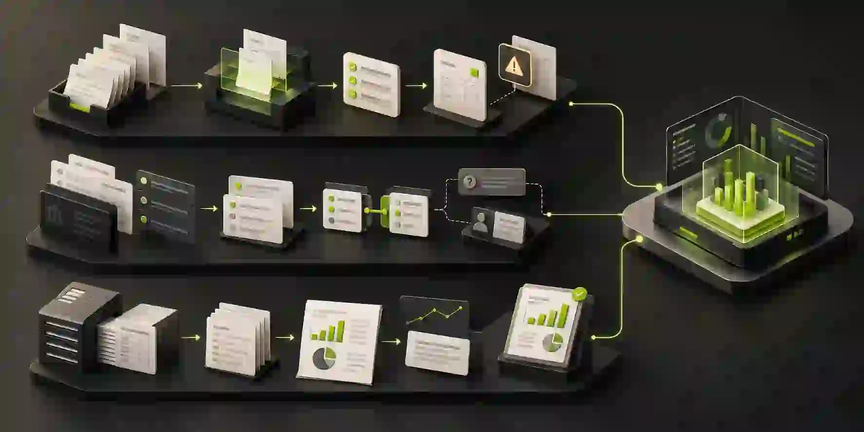 AI Accounting Workflow Automation system illustration